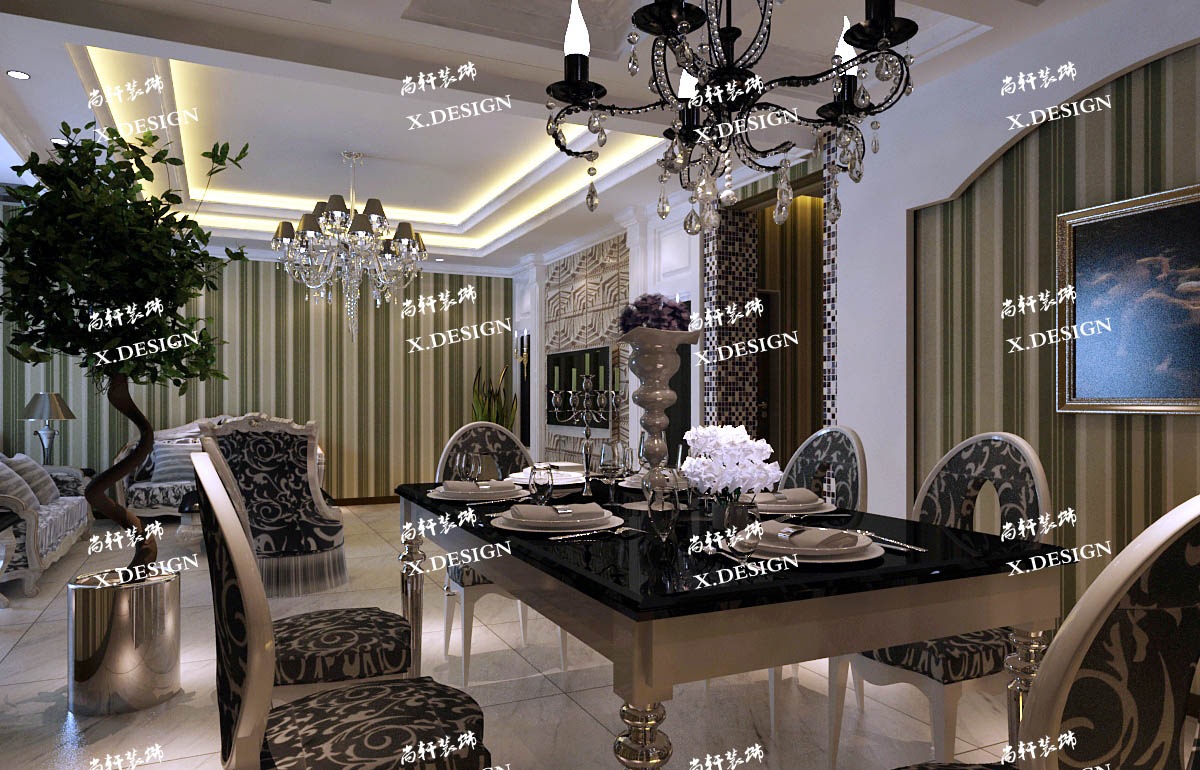 西安自建别墅装修效果图