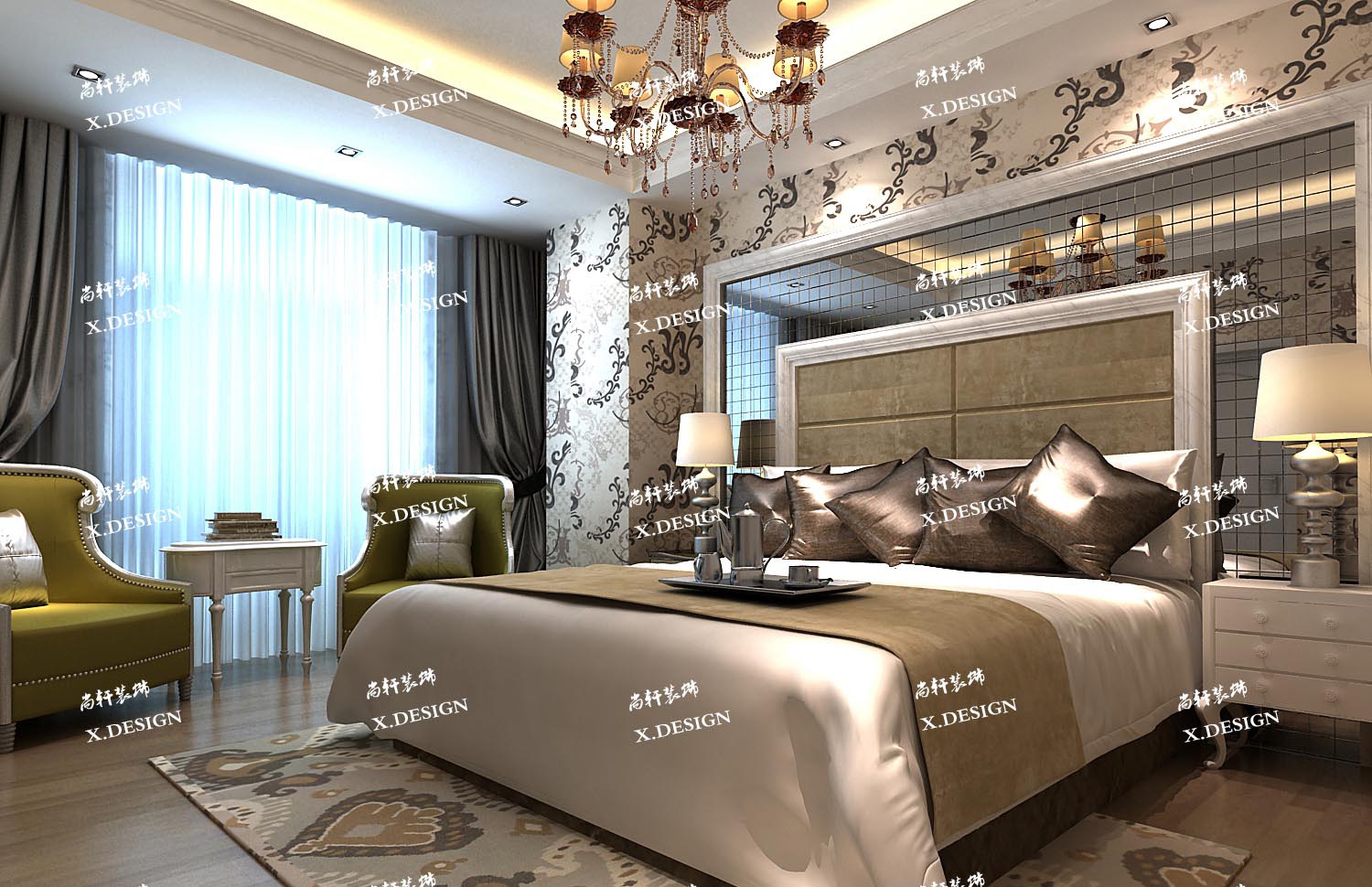 西安自建别墅装修效果图