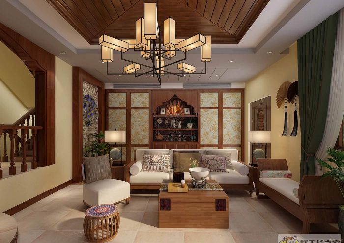 淄博御泉湾(一层)装修效果图