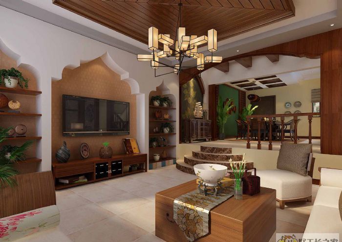 淄博御泉湾(一层)装修效果图