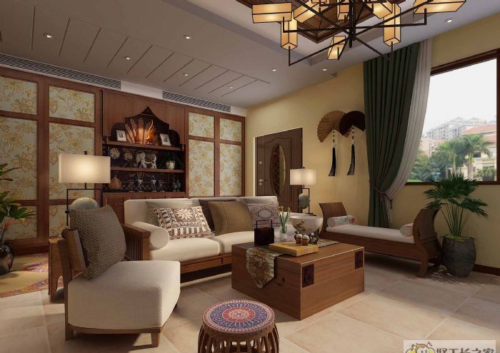 淄博御泉湾(一层)装修效果图