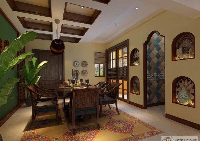 淄博御泉湾(一层)装修效果图