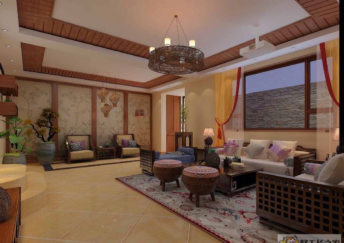 淄博御泉湾(负一层)装修效果图