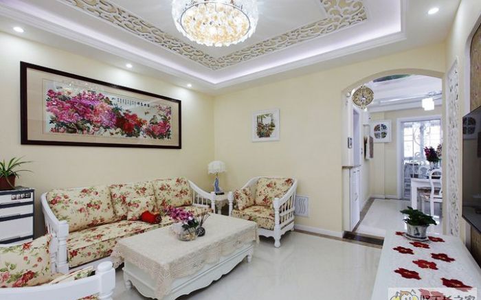 成都翡翠城120平米现代风格实景案例装修效果图