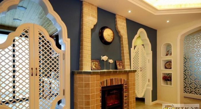 成都康河丽景简欧田园装修风格案例展示装修效果图