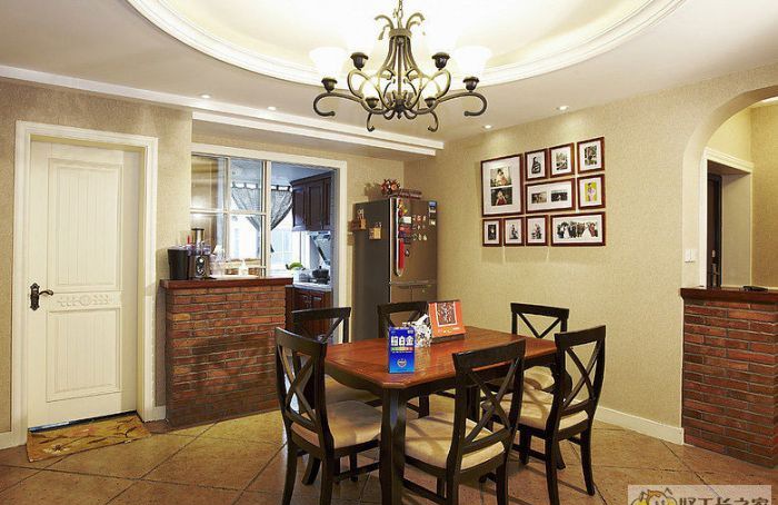 成都招商大魔方170平米欧式风格装修效果图