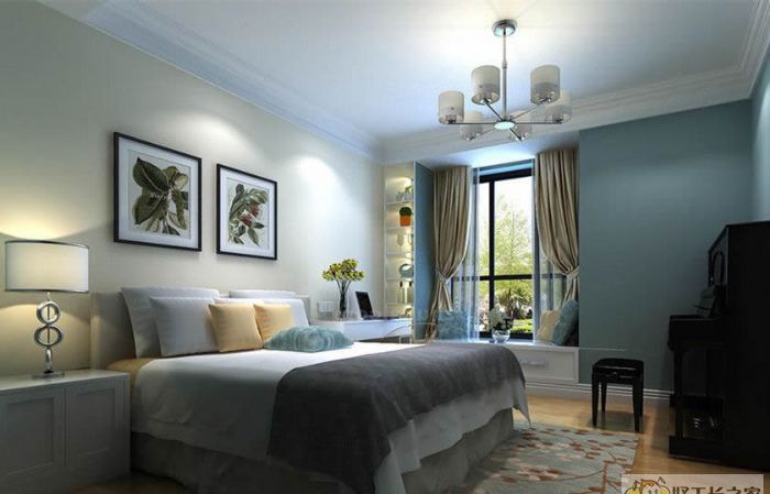 成都天祥尚府90平两居简约风装修效果图