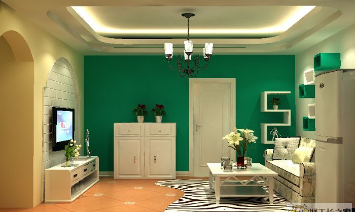 ֣���к��Ļ�԰װ��Ч��ͼ