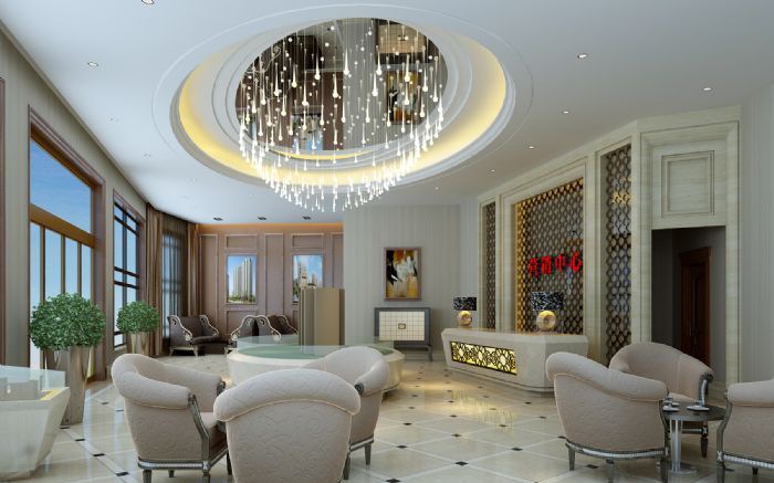 石家庄小时代售楼部装修效果图