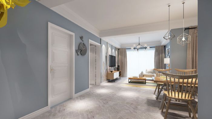 淮南上郑广场简约风格装修效果图