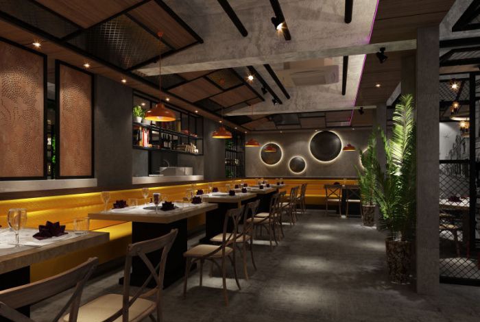 南宁东葛路渝品堂火锅装修效果图