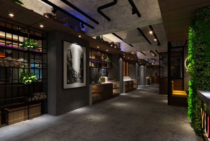 南宁东葛路渝品堂火锅装修效果图