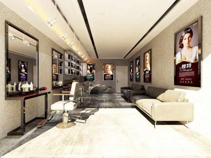 淮安向阳小区理发店装修效果图