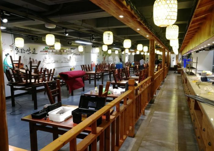 杭州米加家大食堂装修效果图