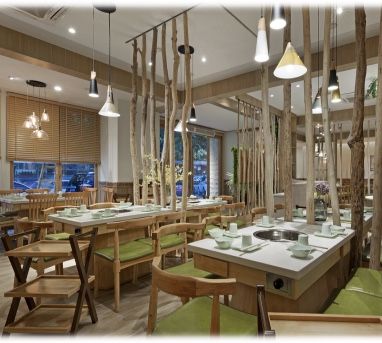 上海万达广场餐饮店装修效果图