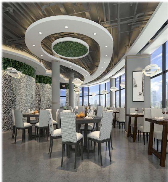 上海万达广场餐饮店装修效果图