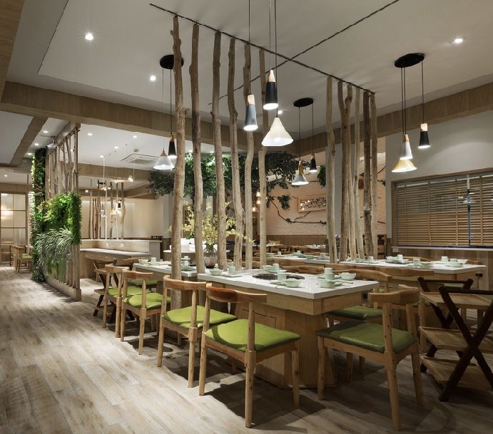 上海万达广场餐饮店装修效果图