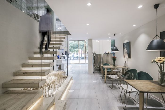 上海人民广场甜品店装修效果图