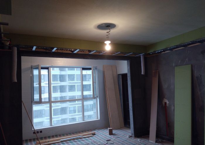 郑州航海路裕华园施工工地装修效果图