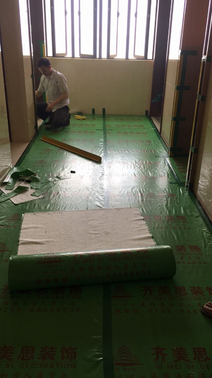 深圳施工现场实拍装修效果图