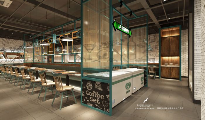 大连兆佳业爱斯米牛排自助装修效果图