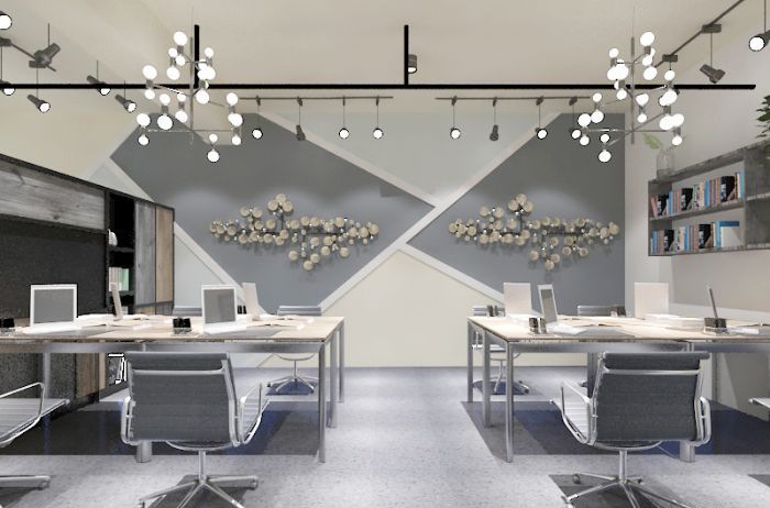 盘锦养老服务旅游办公室装修效果图