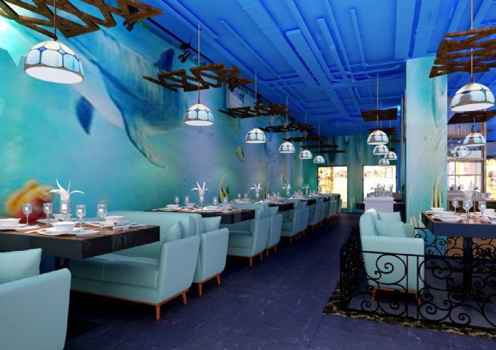 长沙步行街庙街商铺装修效果图