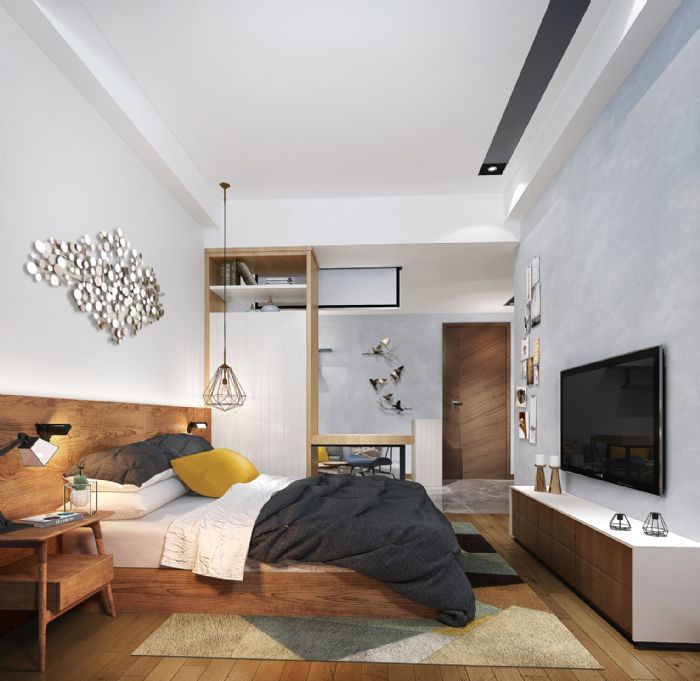 广州康怡商业大楼公寓样板间装修效果图