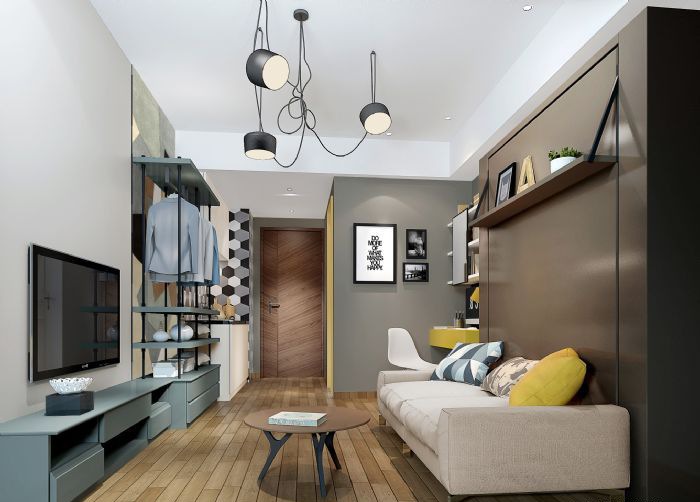 广州康怡商业大楼公寓样板间装修效果图