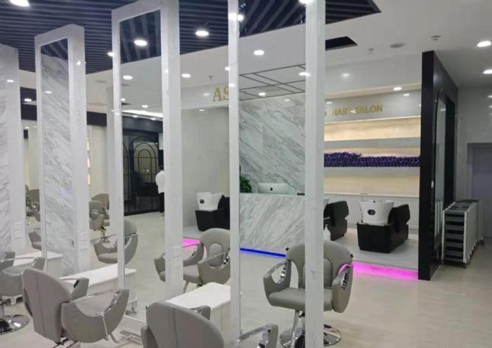 石家庄A. S美发店,200平米,26万装修效果图