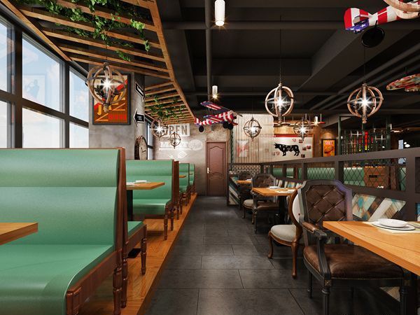 郑州南彩街西餐厅装修效果图