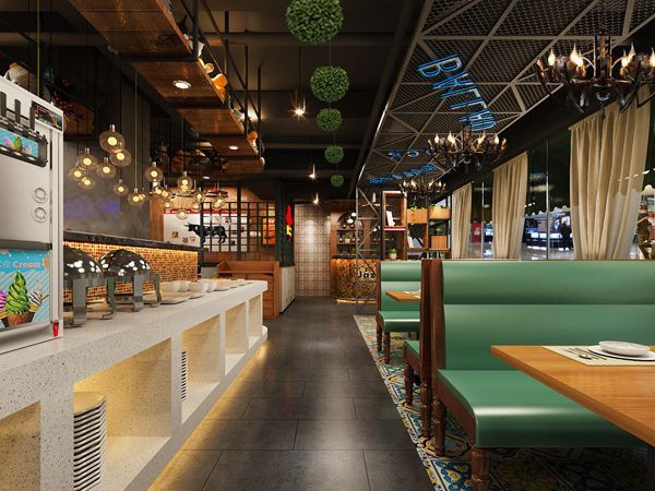 郑州南彩街西餐厅装修效果图