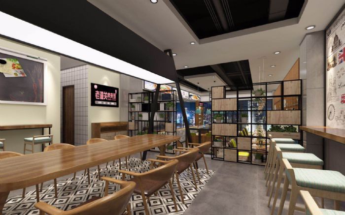 合肥老潼关餐饮店装修效果图
