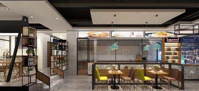 合肥老潼关餐饮店装修效果图