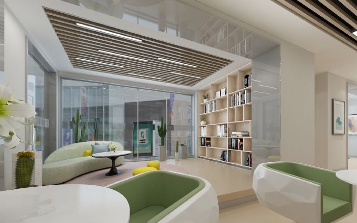 廊坊大公管商业楼展示厅装修效果图