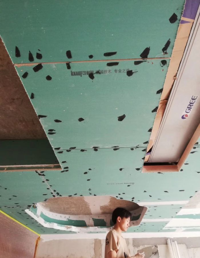 南宁联发臻品-现场木工石膏线篇装修效果图