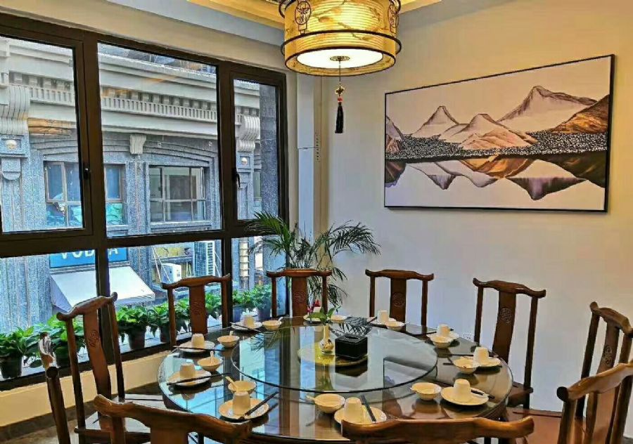 西安东二环万达广场中餐厅装修效果图