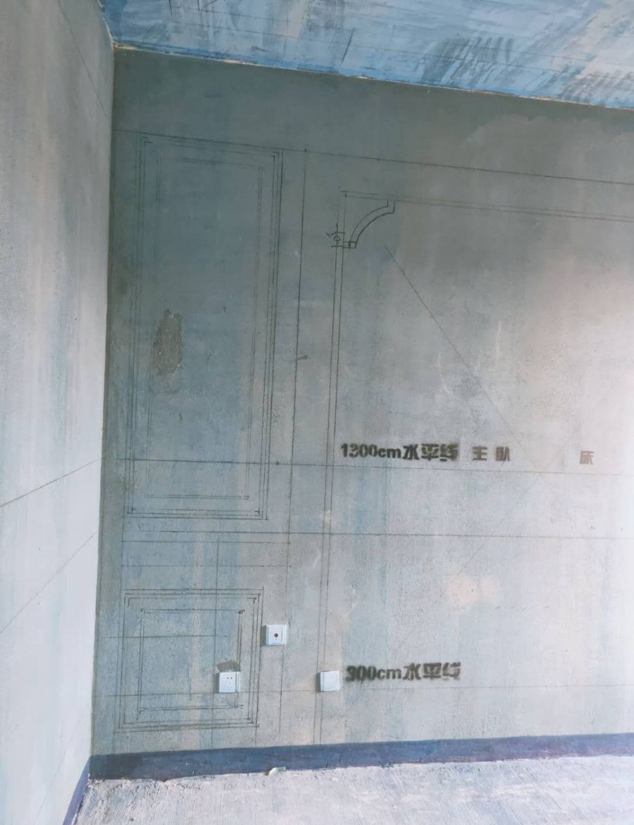 石家庄国赫天著小区;放线工艺装修效果图