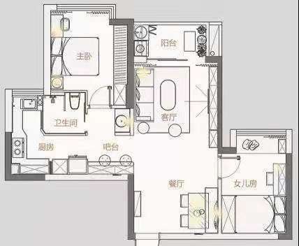 周口项城欧蓓莎公寓装修效果图