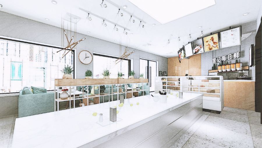 沈阳水果捞餐饮装修效果图