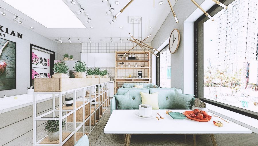 沈阳水果捞餐饮装修效果图